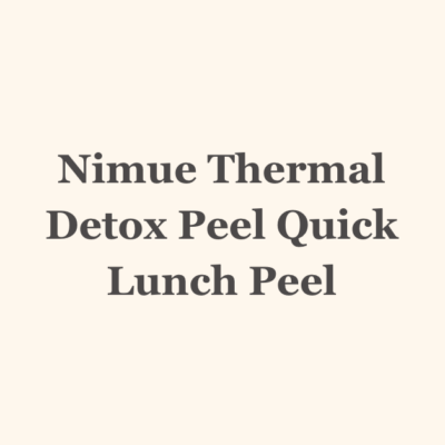 Nimue Thermal Detox Peel Quick Lunch Peel