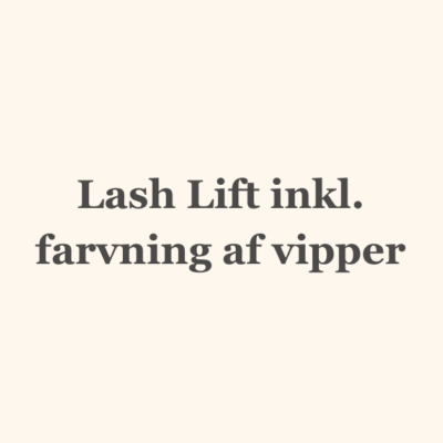 Lash Lift inkl. farvning af vipper