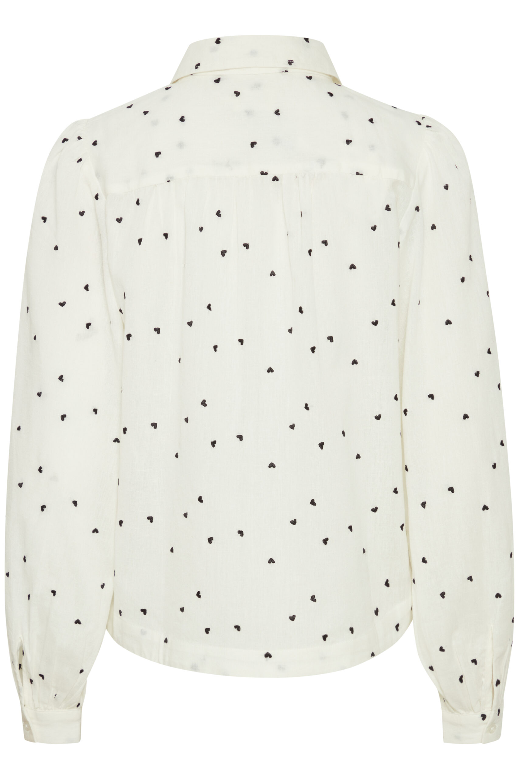 Atelier Reve Sanaja Skjortebluse Hvid/Sort Hjerte - Vogelius Glow