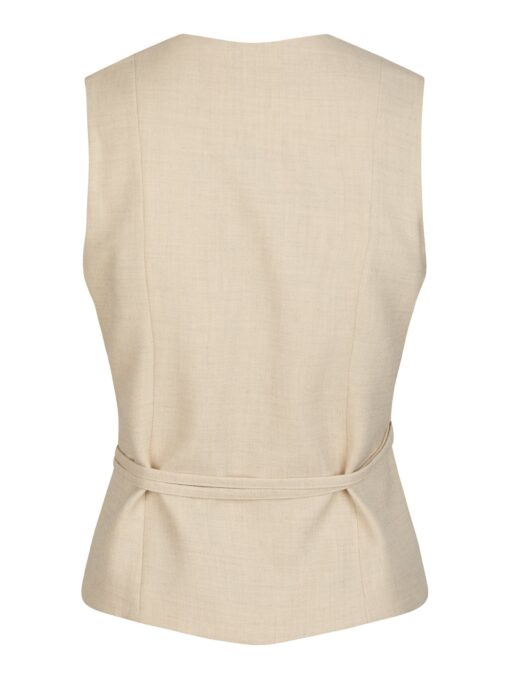 Neo Noir Samara Melange Vest Beige - Image 5