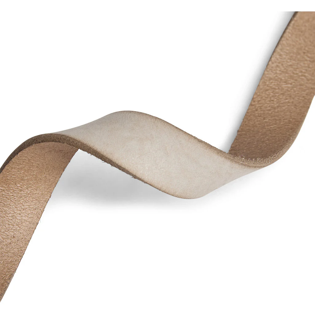 Depeche Læderbælte m. smuk Spænde Sand - Billede 5