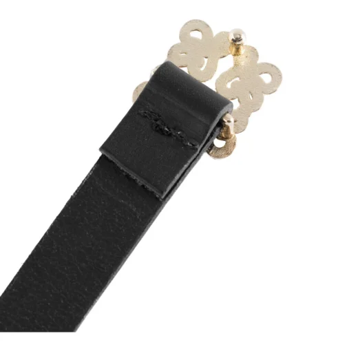 Depeche Læderbælte m. smuk Spænde Sort - Image 4