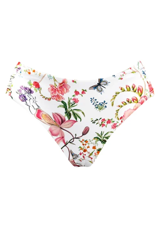 Kaanda Butterfly Siderynket Bikinitrusse Hvid/Multi