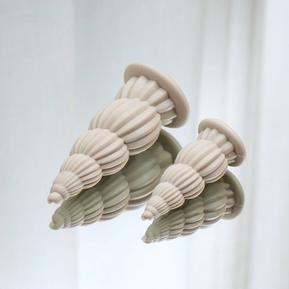 Obsido Seashell Facial Cups Faded Clay