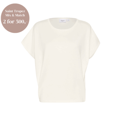 Saint Tropez Mila T-Shirt Hvid