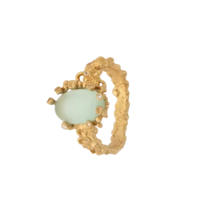 Vincent Delusive Truth Ring Guldbelagt Gilded Mintgrøn