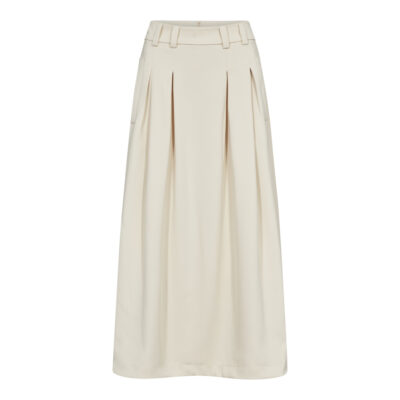 Co'Couture Anya Pleat Nederdel Cremehvid