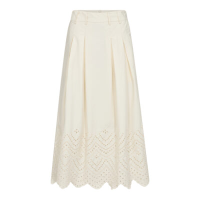 Co'Couture Poppy Anglaise Nederdel Cremehvid