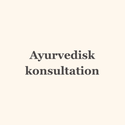 Ayurvedisk Konsultation