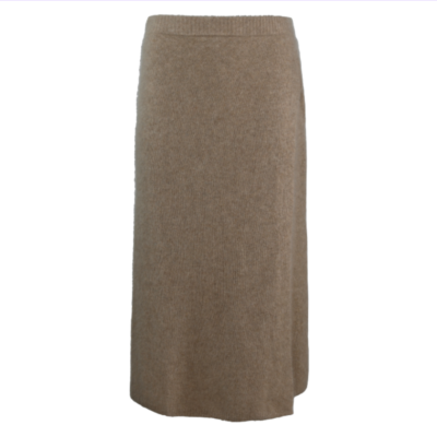 Six Ames Elvira Strik Nederdel Beige Meleret