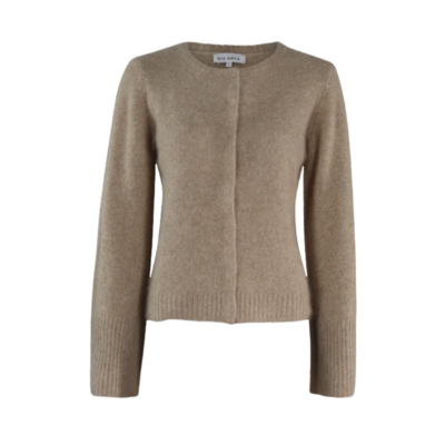 Six Ames Duna Cardigan Beige Meleret - Forudbestilling
