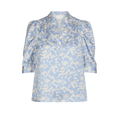 Neo Noir Roella Graphic Bluse Leo Blå