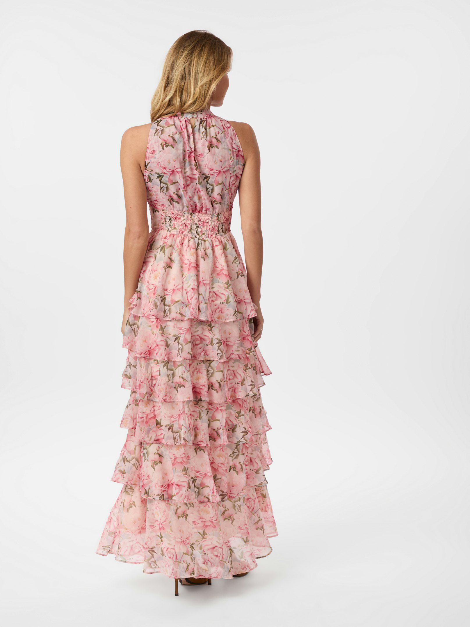 Neo Noir Marli Flower Chiffon Kjole Lyserød - Billede 6