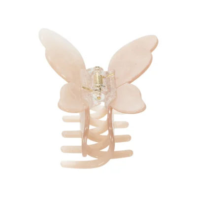 Pico Sommerfugl Hårklemme Beige Glimmer