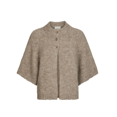 Neo Noir Benuta Fluffy Strik Cardigan Beige Meleret