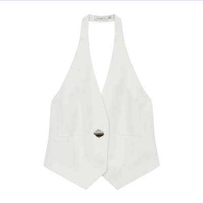 Copenhagen Muse Tailor Halterneck Vest Hvid