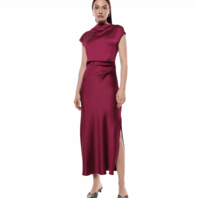 Imperial AEAOJBA Kjole Magenta Rød