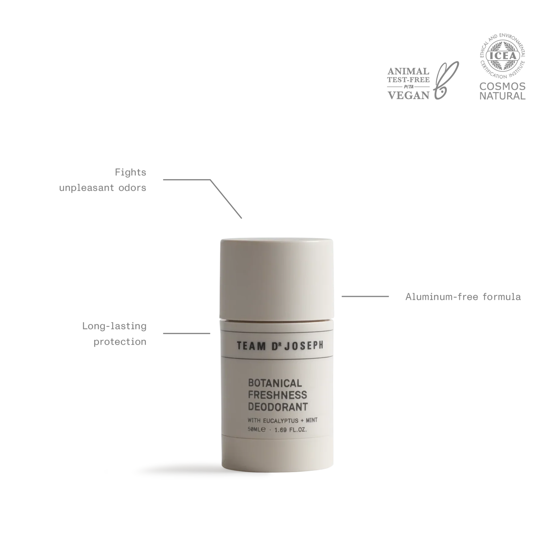Team Dr Joseph Botanical Freshness Deodorant 50ml - Billede 4