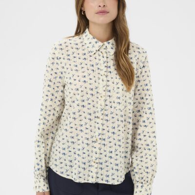 Saint Tropez Omelia Plain Skjorte Turtledove Mini Floral