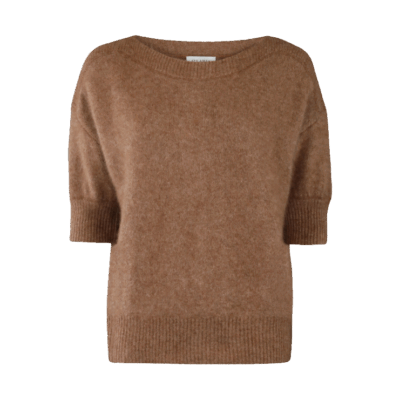 Six Ames Moi Strikbluse Dachshund Brun Meleret