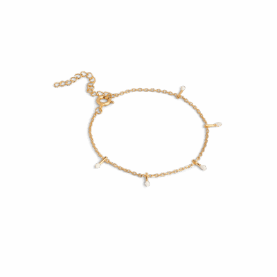 Enamel Lola Drop Armbånd Guldbelagt Daisy