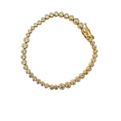 Pico Elva Crystal Armbånd Guldbelagt