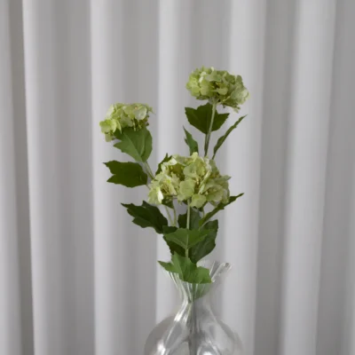 Bloom Objects Kunstig Hortensia Blomst Trio Naturgrøn