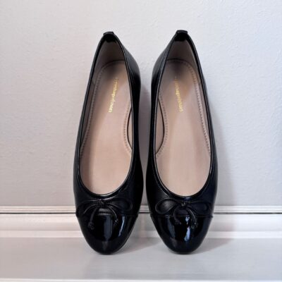 Copenhagen Shoes Like Moving Patent Toe Ballerina Sko Sort