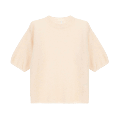 Imperial M7347 Kortærmet Strikbluse Margarina