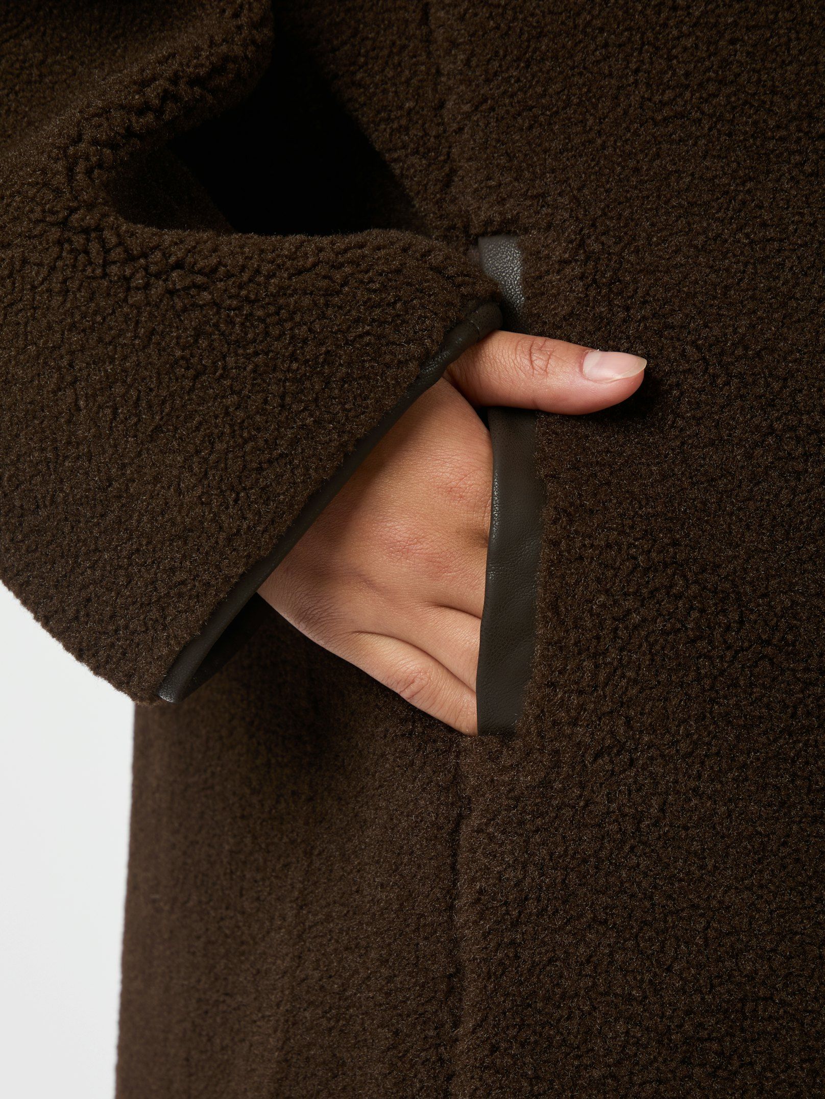 Neo Noir Carmen Teddy Frakke Mørkebrun - Billede 2