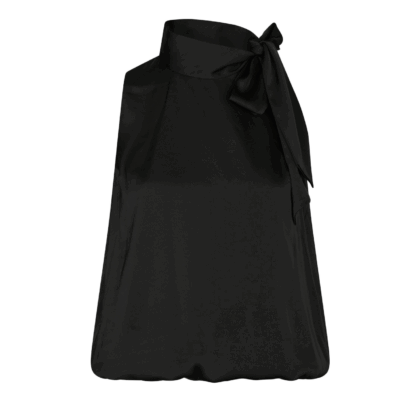 Neo Noir Veda Drapy Satin Top Sort