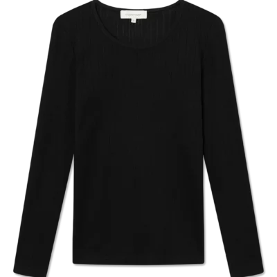 Studio Feder Gertrud Bomulds Bluse Sort