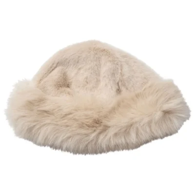 Co'Couture Penza Faux Fur Hat Cremehvid