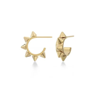 Edblad Peak Creol Øreringe Mini Guldbelagt