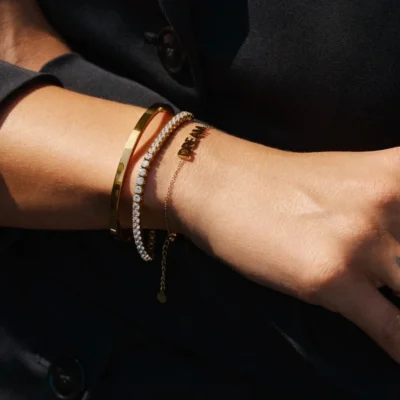 Edblad Tennis Armbånd Guldbelagt