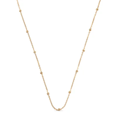 Enamel Beaded Chain Halskæde Guldbelagt