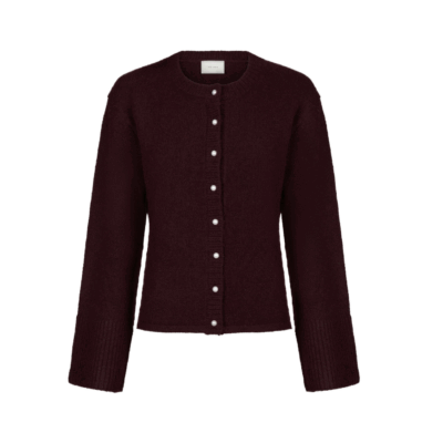 Neo Noir Mixi Knit Cardigan Bordeaux
