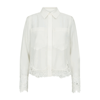 Copenhagen Muse Molly Skjorte Cremehvid