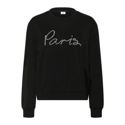 Saint Tropez Norris Sweatshirt Bluse Sort