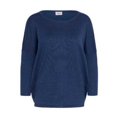 Saint Tropez Mila R-Neck Pullover Bluse Pageant Blue Melange