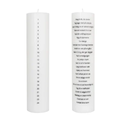Specktrum Kalenderlys 24 Øjeblikke af selvforkælelse Hvid