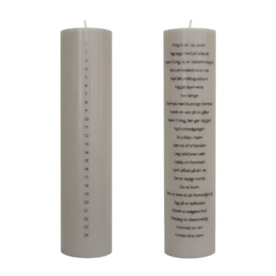 Specktrum Kalenderlys 24 Øjeblikke af selvforkælelse Lysebrun