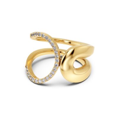 Edblad Plié Ring Guldbelagt