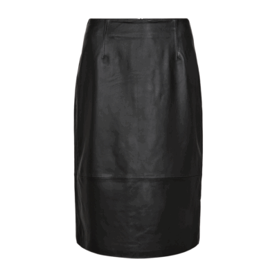 Copenhagen Muse Baron Læder Nederdel Sort