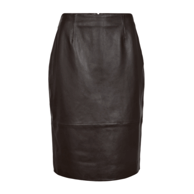 Copenhagen Muse Baron Læder Nederdel Brun