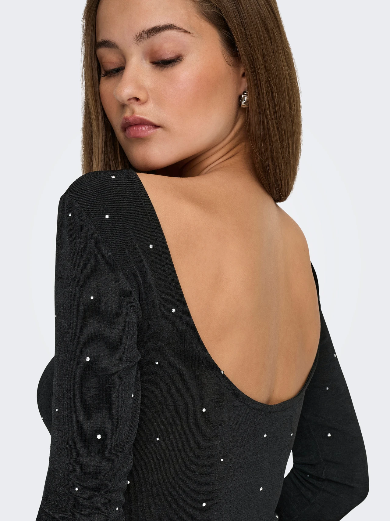 JDY Prime L/S Bluse Sort - Billede 8