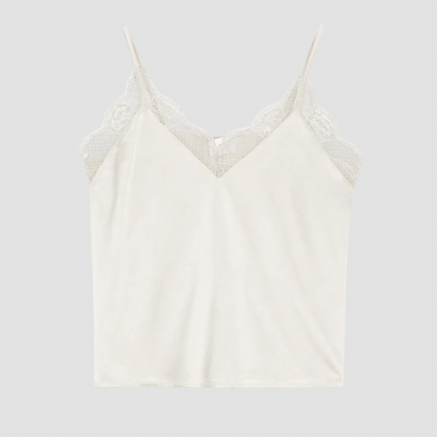 Adelama Lace Top Hvid