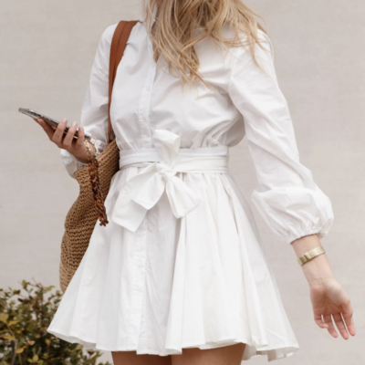 Sonia Shirt Kjole Hvid