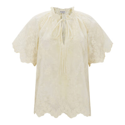 Lollys Laundry Kali Bluse Creme