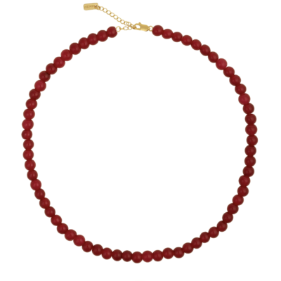 House of Vincent Candy Coral Berry Halskæde Rød